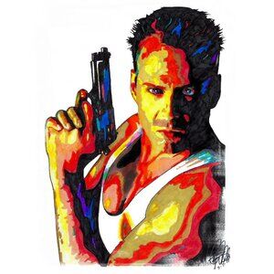 Bruce Willis Die Hard Actor Singer Poster Print Wall Art 18x24